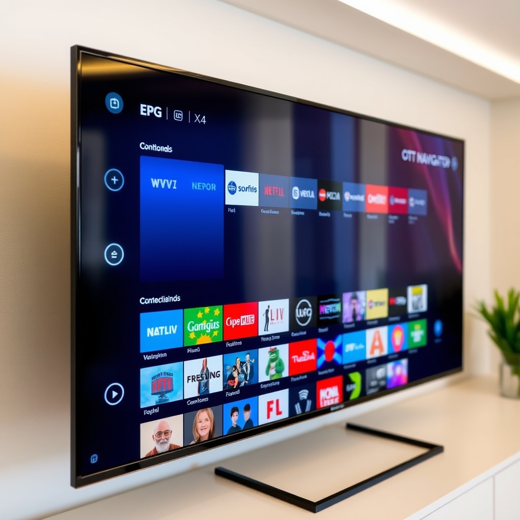 OTT Navigator IPTV app electronic program guide interface