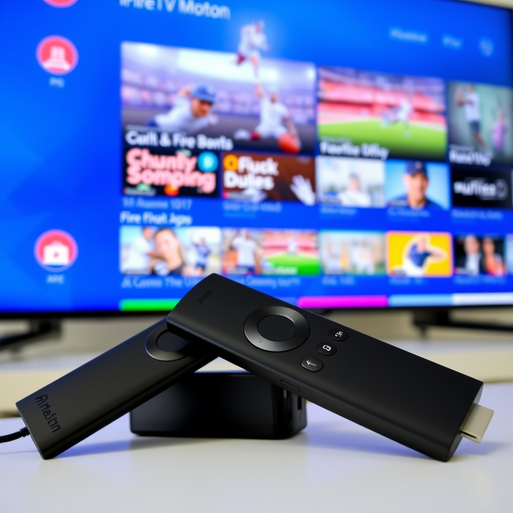 Best IPTV for Firestick setup showing remote and app interface