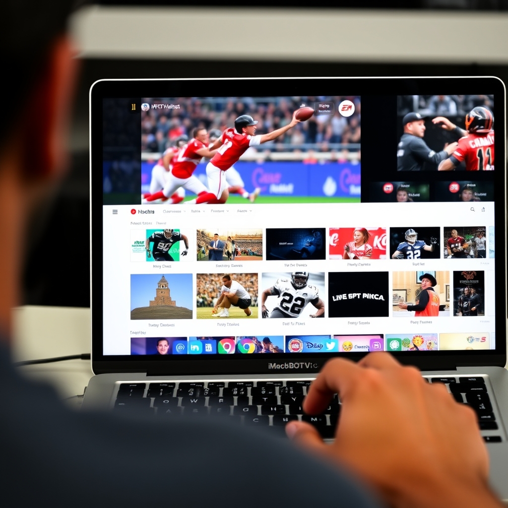 IPTV free trial Mac streaming on a MacBook Pro