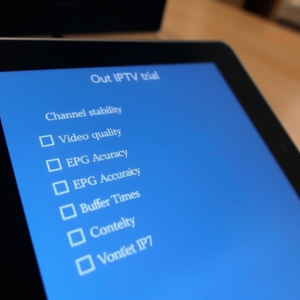 Windows IPTV free trial evaluation checklist