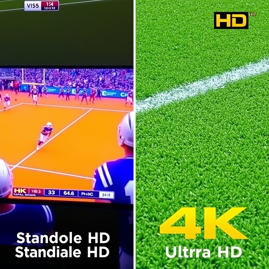 Comparison of HD vs 4K IPTV streaming quality for sports channels