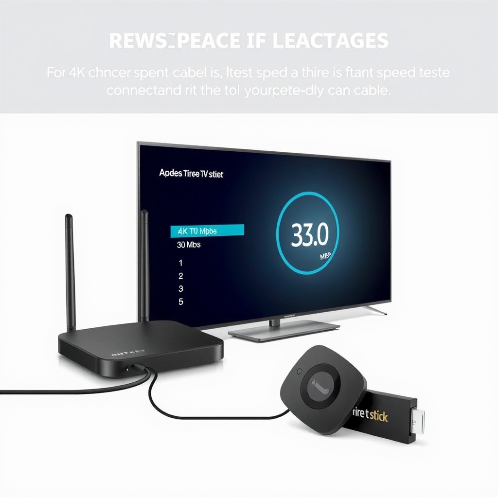 Infographic on optimal setup for 4K IPTV streaming with wired connection