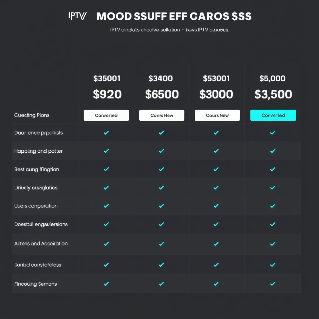 IPTV subscription plans available after trial account evaluation