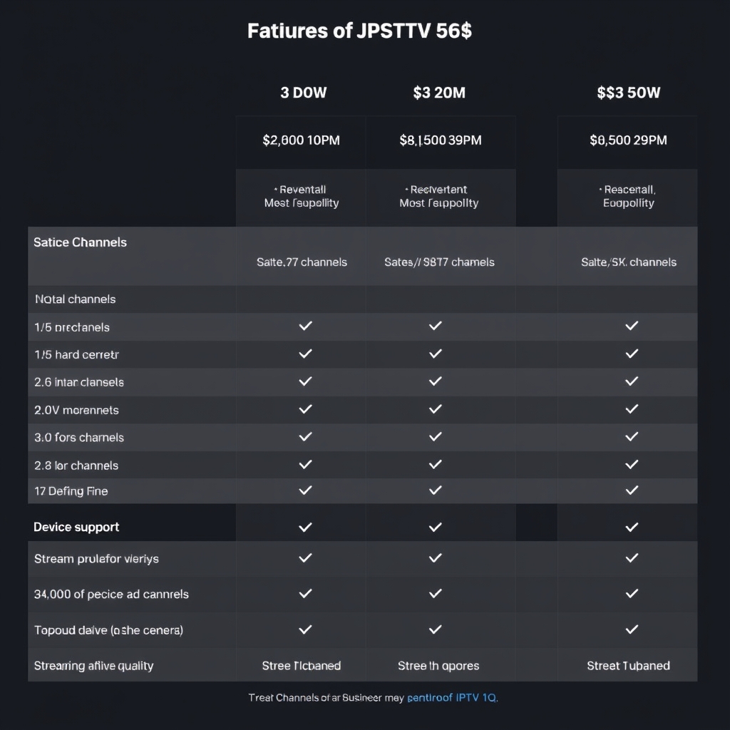 IPTV subscription guide - comparison of IPTV features
