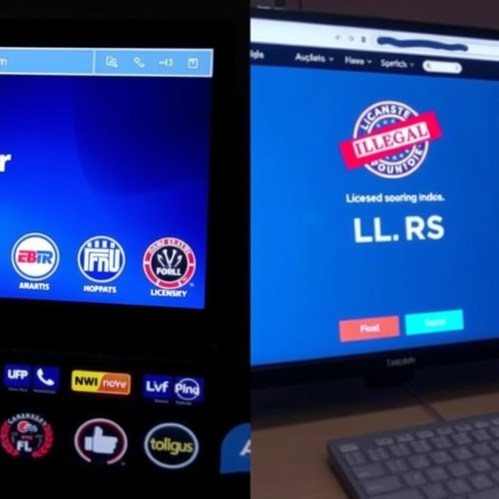 comparison between legal and illegal IPTV providers