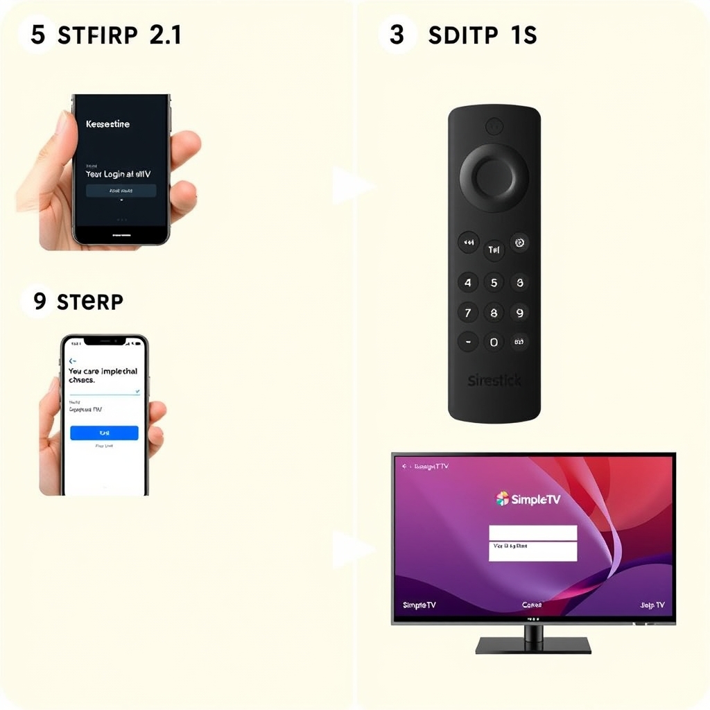 SimpleTV setup guide for Firestick and smartphone
