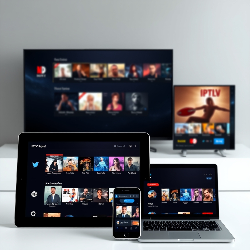 IPTV streaming online on multiple compatible devices
