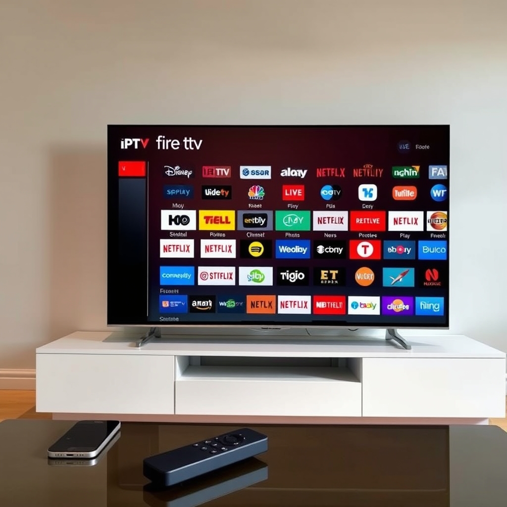 IPTV subscription service guide on TV and mobile devices